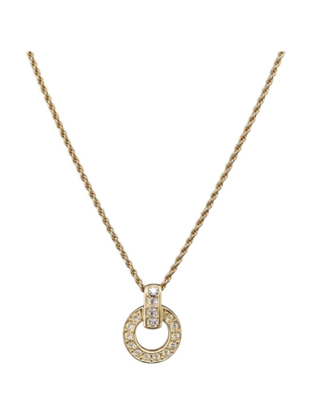 Christian Dior Necklace metal Gold Tone